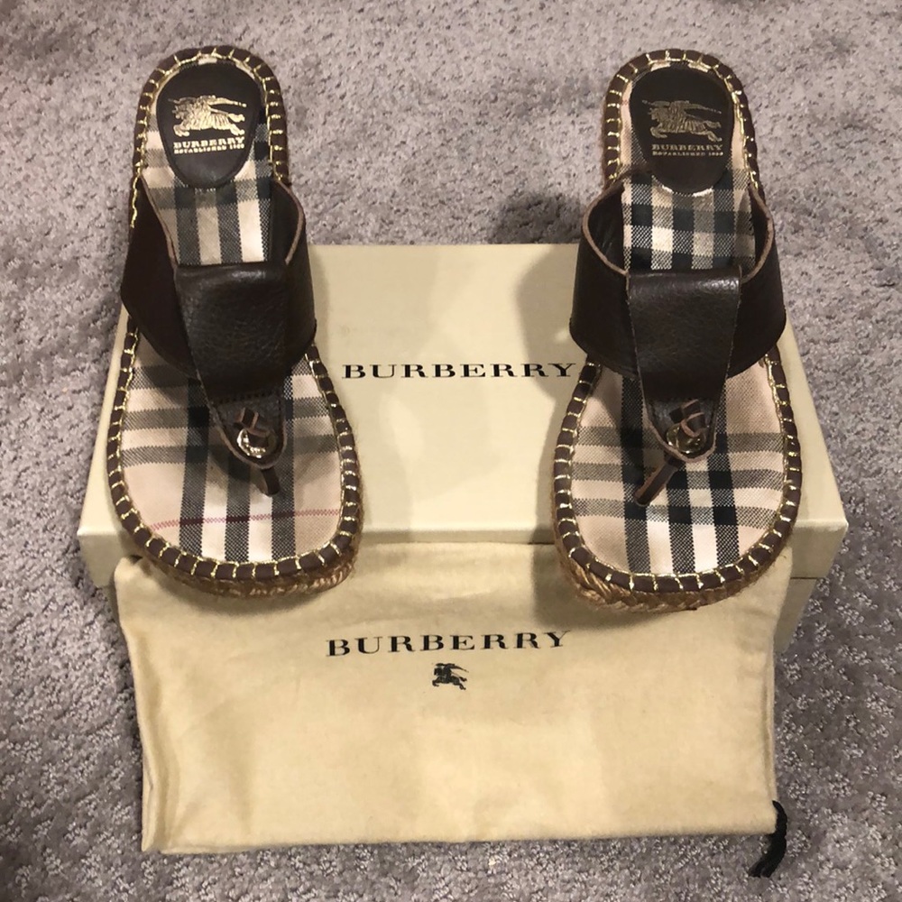 Burberry espadrilles.